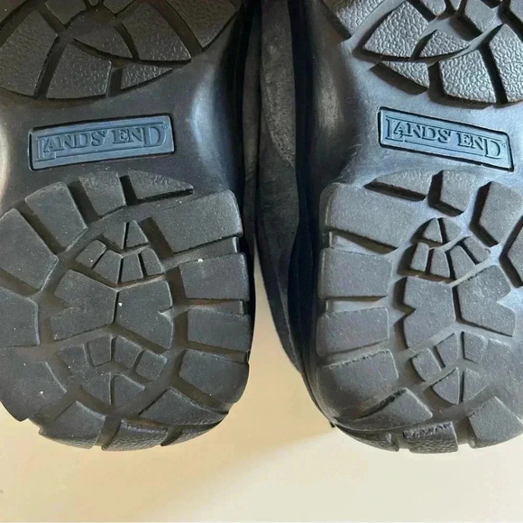 Lands End All Weather Suede Moc Slip On Shoes - Blue Size 7 GUC, see photos - Picture 5 of 7